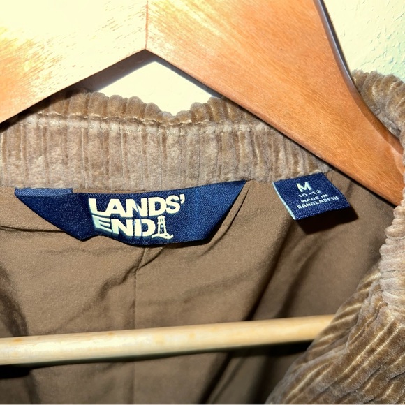 Lands' End Camel Brown Corduroy Cotton Blend Blazer Jacket Size Medium. - Picture 2 of 13